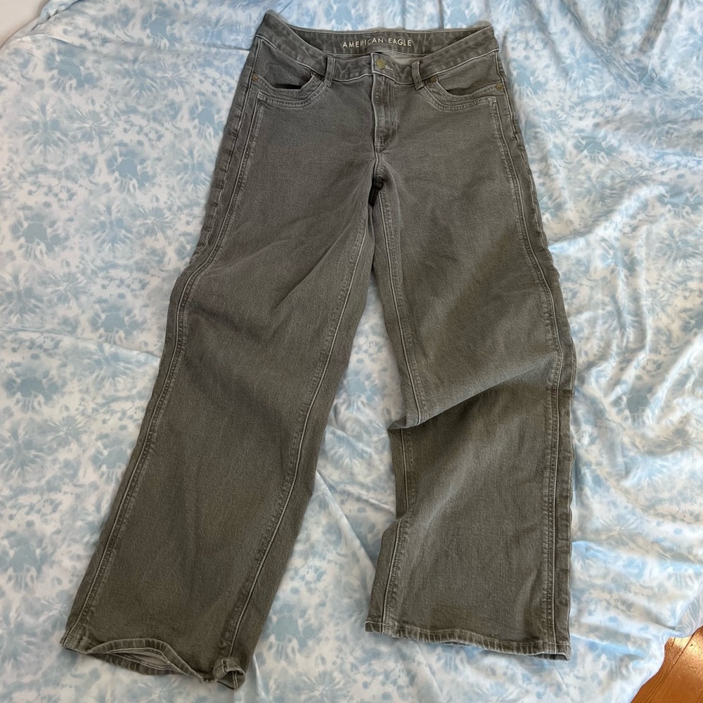 EUC American Eagle Outfitters Wide-Leg Cowgirl Jeans, Size 10 Long, Western